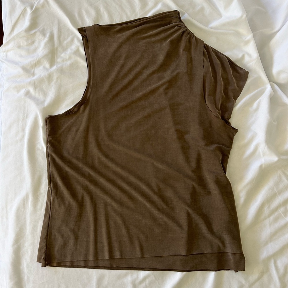 Paloma Wool Brown Elvira Asymmetrical Top